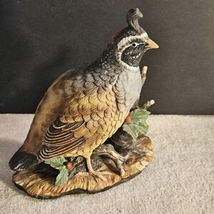 Quail Figurine Masterpiece Porcelain by Homco 1981 Bird Collectible Vintage